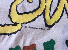 VINTAGE Sun Sportswear Couch commander White Single Stitch 90s dad army sports