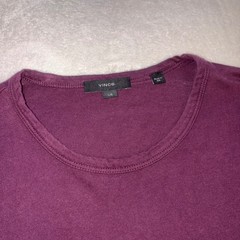 VINCE T Shirt Mens Large Purple Cotton Crew Neck Made in USA Tee