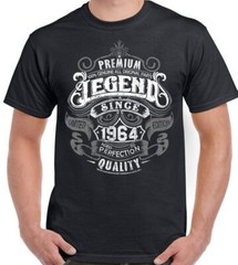 62nd Birthday T-Shirt 1964 Mens Funny 62 Year old Top Premium Legend Since