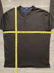 Left Coast Tee Long Sleeve Henley Mens Size Medium