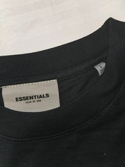 Essentials Fear of God Men’s Black Logo Crew Neck T-Shirt L Short Sleeve