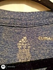 Size L Adidas men climate blue short sleeve Thunder Basketball shirt