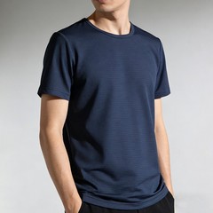 Men’s Ice Silk Half Sleeve Top Polyester Quick Dry Lightweight Regular