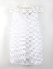 Men Mesh See Through Fishnet Vest T-Shirt Sleeveless Sport Top Lingerie Tank Top