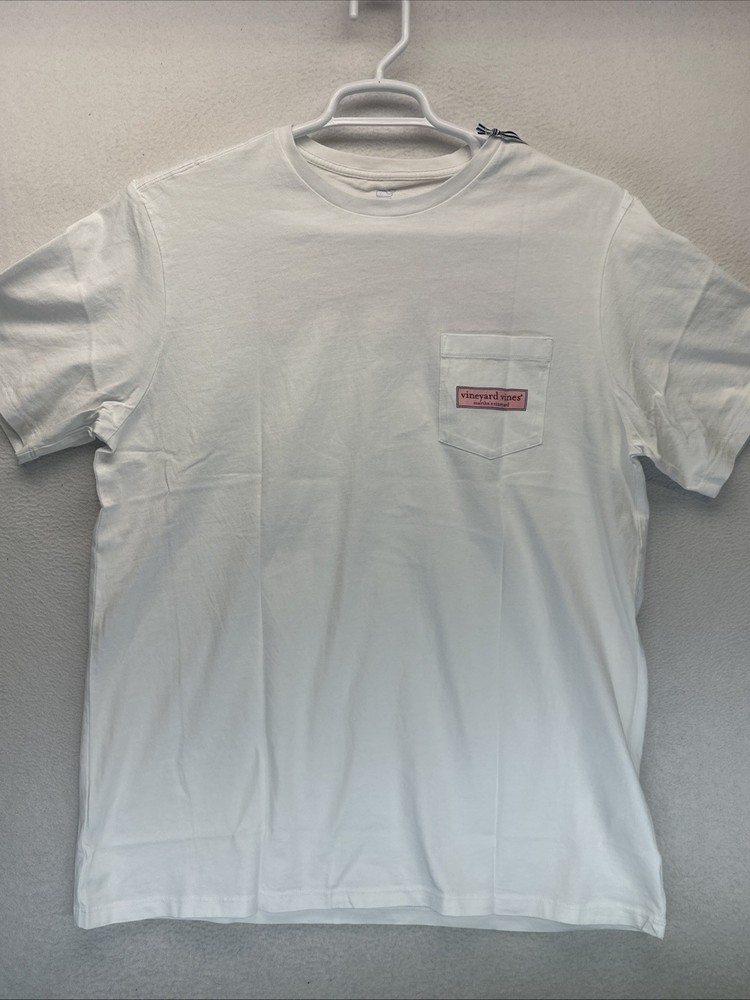 Vineyard Vines Men’s 2XL Classic Logo Box White Cap Pocket T Short Sleeve NWT