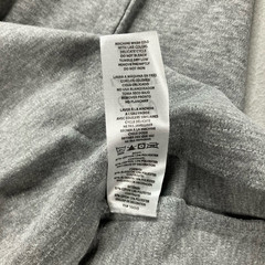 Le Tigre Men’s Flocked Big Tiger Graphic T-Shirt Cotton Long Sleeve Gray Size XL