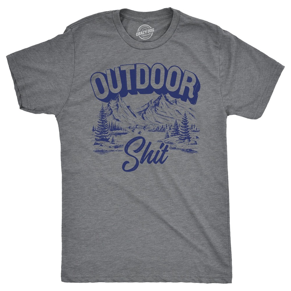 Mens Funny T Shirts Outdoor Sarcastic Camping Hiking Graphic Novelty Tee