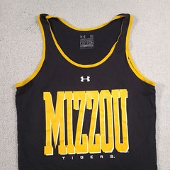 Under Armour Tank Shirt Mens Medium Charged Cotton Ncaa Mizzou Tigers Heatgear