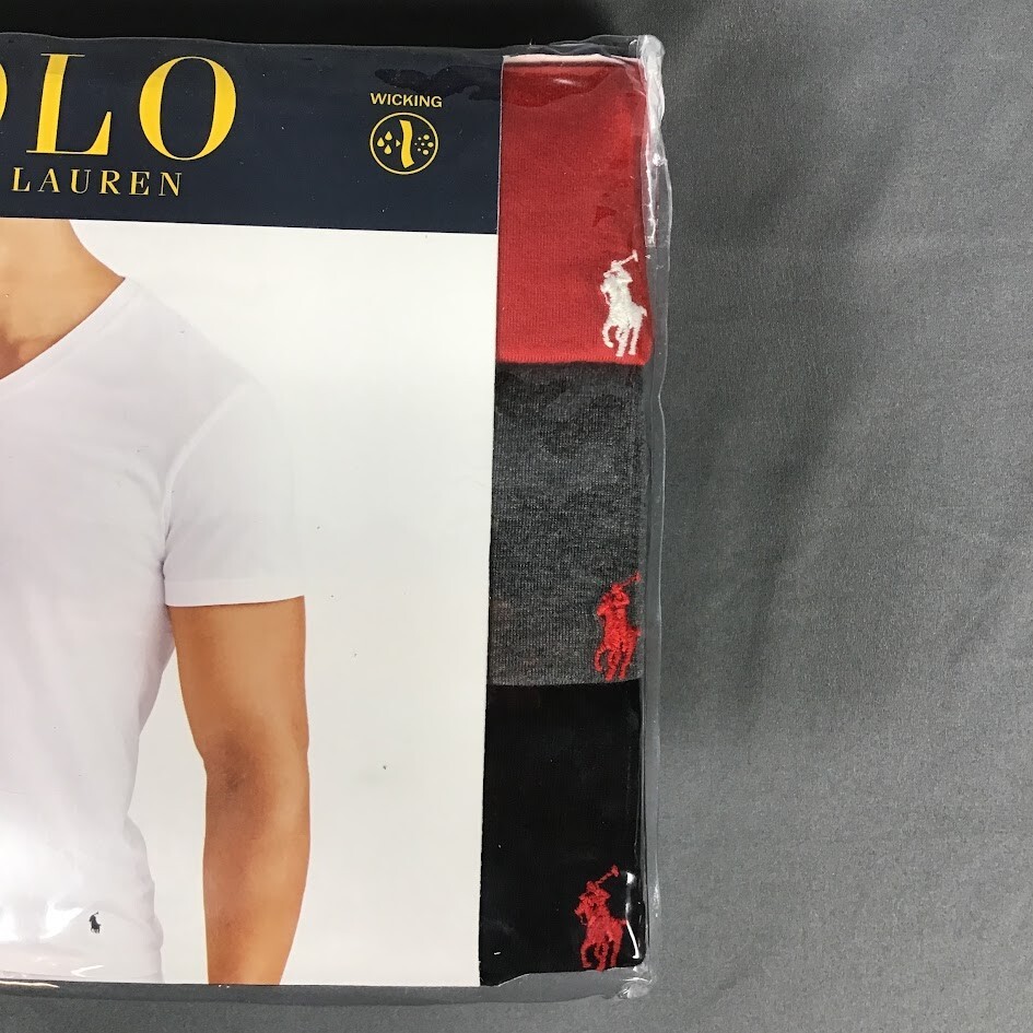 POLO RALPH LAUREN Men’s Classic Fit Cotton V-Neck T-Shirt Undershirts – 3-Pack