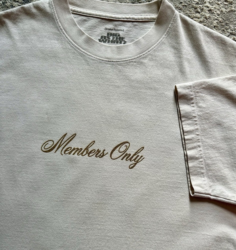 Drake 2024 Big As The What Members Only Tour T-shirt Sz Medium OVO