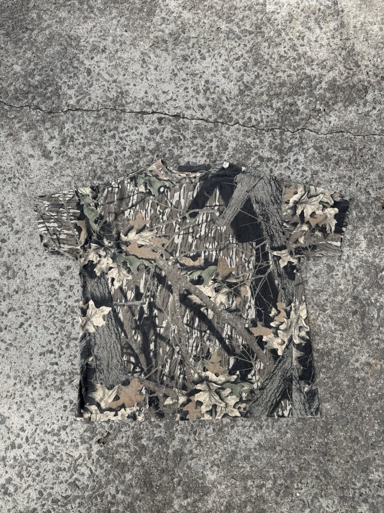 Vintage 90s Mossy Oak Camo Tee Size L