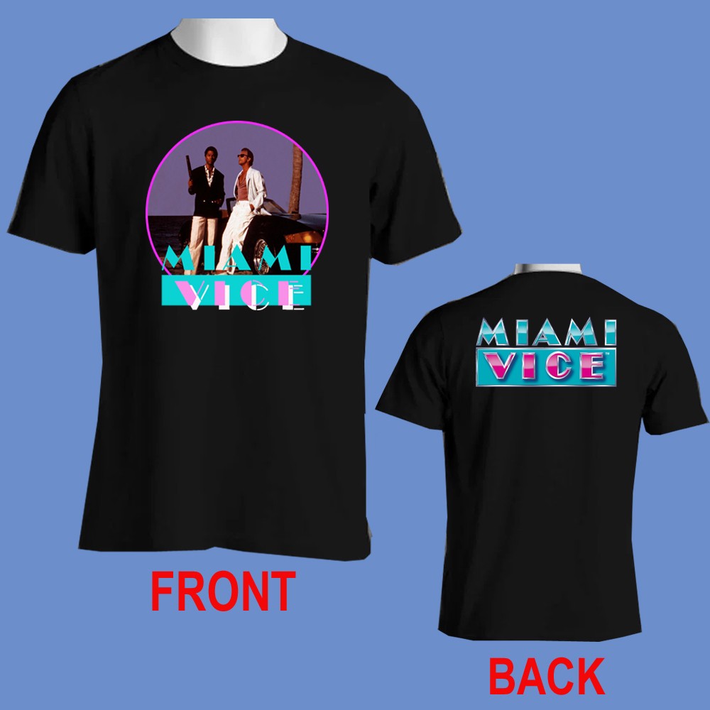 Miami Vice Retro Men’s Black Size S-5XL