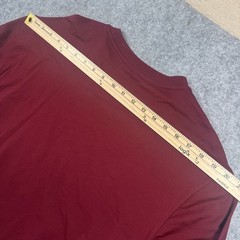 Cremieux Long Sleeve T-Shirt Large Burgundy Cotton Spandex Crew Neck