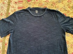 Athletic Works DriWorks Adult Small (34-36) Blue Cotton/Polyester Blend T-Shirt