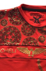 Men’s Bucheli Cotton T Shirt,Italian Style,Slim Fit,Stretch S M…..A1.A