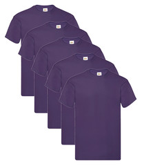 Fruit Of The Loom 61082 Men’s Original Crew Neck Tee 5 pack T-Shirts