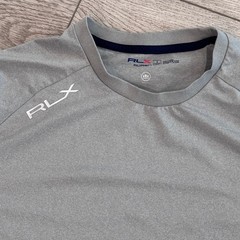 RLX Ralph Lauren Performance T-Shirt Mens Small Gray Workout Athletic Golf Gym