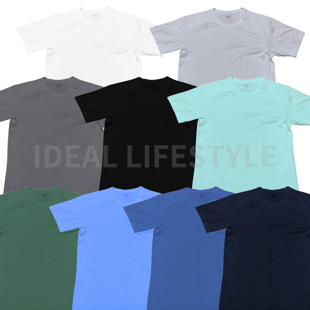 UNIQLO AIRism Cotton Crew-Neck Short-Sleeve T-Shirt S-4XL 9Colors Men 467855 NWT