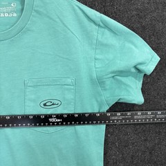 Drake Waterfowl Pocket Shirt Men’s Medium Green Duck Hunting Graphic Tee