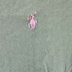 Polo Ralph Lauren Mens XL Custom Slim Fit Green T-Shirt Pink Pony Logo Cotton