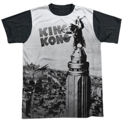 King Kong Breaking Loose Adult Halloween Costume T Shirt (Black Back), S-3XL