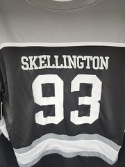 New Jack Skellington Hockey Jersey Disney Embroidered Back Graphic Print Front
