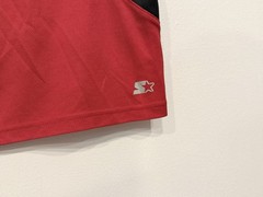 Starter Men’s Tank Top Size Large Red Jersey Mesh Polyester Sleeveless Shirt