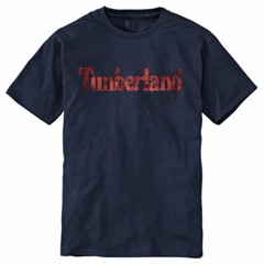 NWT Timberland Men’s Faded Linear Logo Short Sleeve Crew Neck T-Shirt Tee A11GY