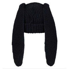 Bunny Ears Hat Beanie with Ears Long Ears Grunge Hat Winter Cap Warm Knit Rab…