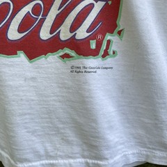 Vintage Coca Cola T Shirt Adult Fire Sun Double Sided 1995 Made In USA Men’s L