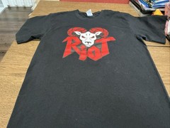 Riot Ram T-Shirt – Black – Size Medium