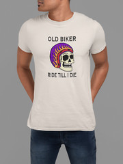 100% cotton Old Biker Skull T-shirt, choose your color and size FC028