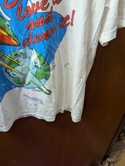1993 VTG Marvin the Martian Looney Tunes Clean The Earth Shirt Large? Distressed