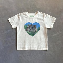 Vintage 90s Raccoon Graphic Tee, Cute Raccoons Graphic Tee, Raccoon