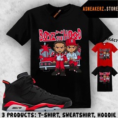Tee Shirt Matching AJ 6 Infrared Salesman 2026 Match Sneaker The Boondocks Boyz
