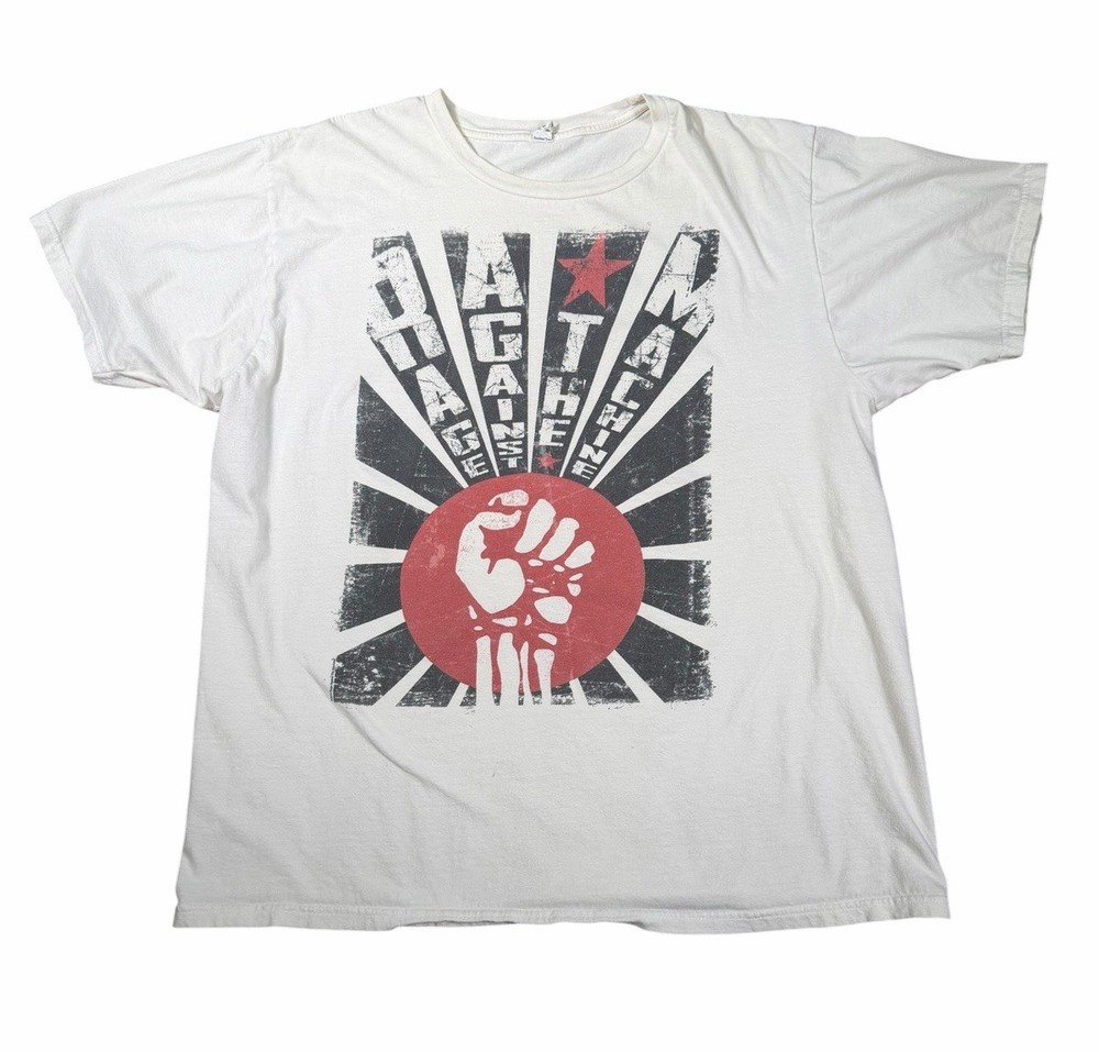 Rage Against the Machine Metal Band Graphic Vintage Tee Anvil XL 2000s