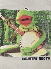 Disney The Muppets Kermit The Frog Country Roots Graphic T-shirt Men Medium