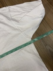 Vintage White Blank Shirt Jerzees Heavyweight Cotton Short Sleeve Tee 90s 2XL