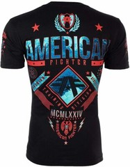 AMERICAN FIGHTER Men’s T-Shirt LANDER Biker Black Athletic MMA S-4XL