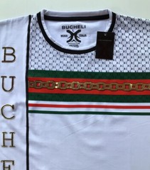 Men’s Bucheli T Shirt,Italian Style,Cotton,Slim Fit,Stretch L…A10.