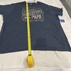 Way To Celebrate Men’s Father’s Day ‘World’s Greatest Papa’ T-Shirt Blue 3XLG