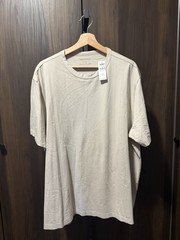 Todd Snyder Oversized Japanese Luxe Jersey Crew Tee T-Shirt Stone Greige Size XL