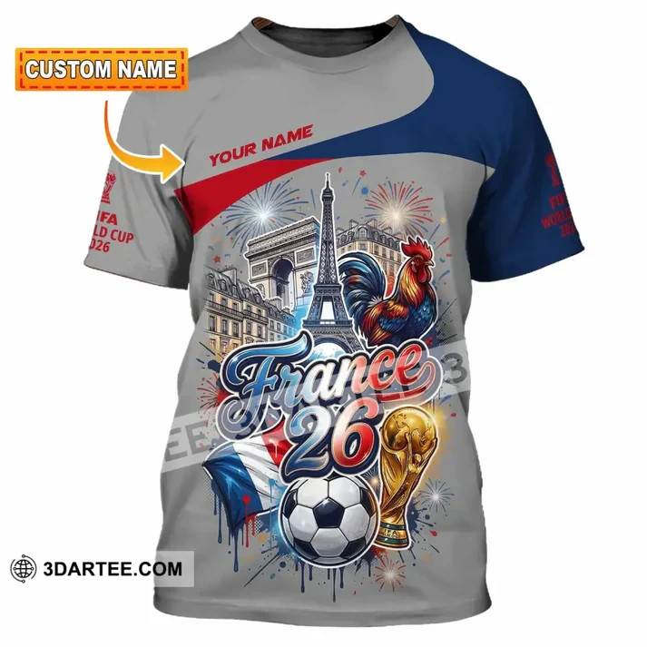 3D Unisex Shirt – Custom France World Cup 2026 3D Shirt reprint VK13894