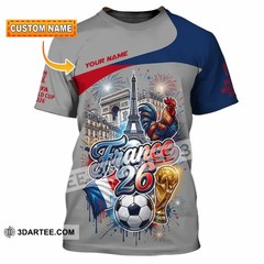3D Unisex Shirt – Custom France World Cup 2026 3D Shirt reprint VK13894
