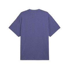 PUMA Lace Em Up Laced Up Oversized Crew Neck Short Sleeve T-Shirt Mens Blue Casu