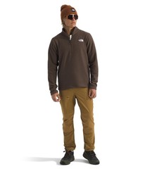 The North Face Cap Rock Textured 1/4 Zip Pullover Midweight Fleece Jacket Smokey