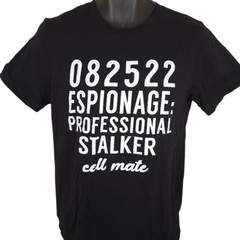 Professional Stalker T Shirt Mens Size Medium Black Espionage Cell Mate
