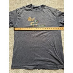Mickeys Fine Malt Liquor Get Stung Hornet Graphic T-Shirt Mens XL Gray Vintage