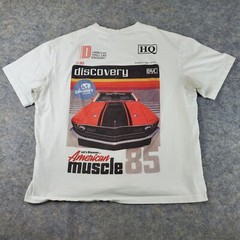 The Discovery Channel X H&M Shirt Mens Extra Large White Crew Neck Short Sleeve