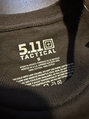 5.11 Tactical Back The Blue Duty Honor Courage Tee Men’s Black Cotton